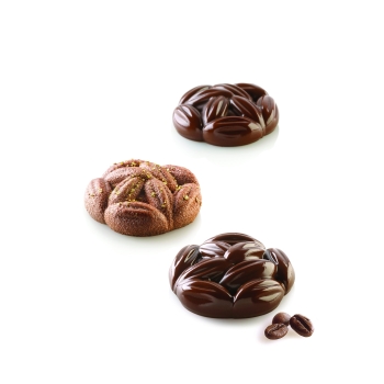 MOULE SILIKOMART PROFESSIONNEL 8 CACAO ''COCOA''